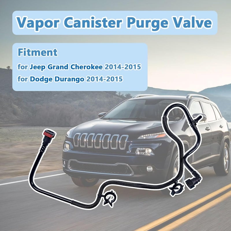 YonFamDall 68189075AE Vapor Canister Purge Valve Hose Compatible with 2014 2015 Jeep Grand Cherokee,Dodge Durango Replace 68189075AE - Image 5
